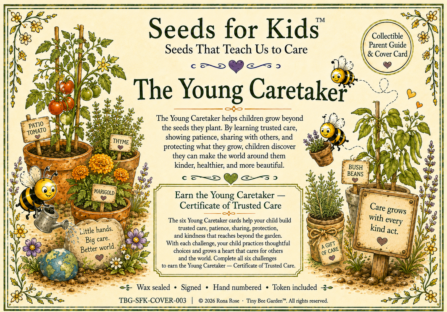 Seeds for Kids Kit 3 — The Young Caretaker product guide