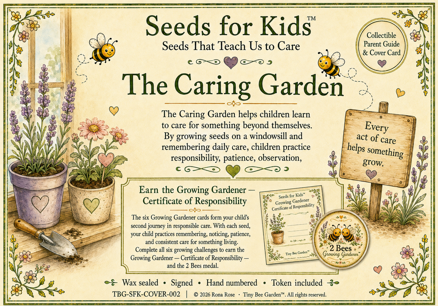 Seeds for Kids Kit 2 — The Caring Garden product guide